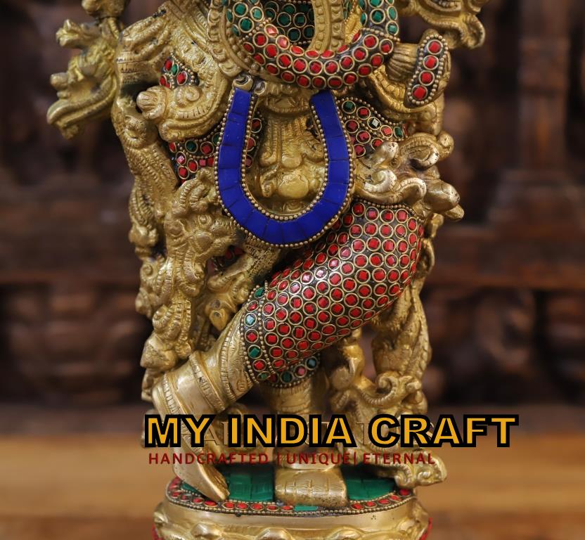 24" Krishna Inlay Brass