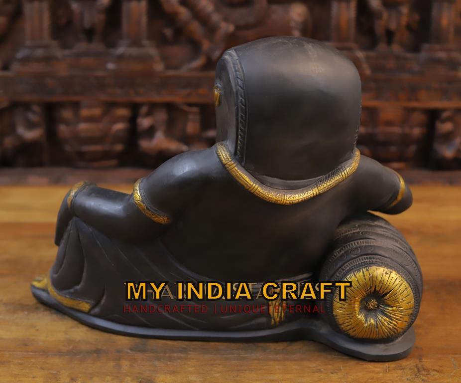 11" black Ganpati idol