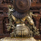 28" Radha Krishna brass antique look