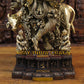 28" Radha Krishna brass antique look