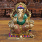 9.5" Ganesh idol sitting posture