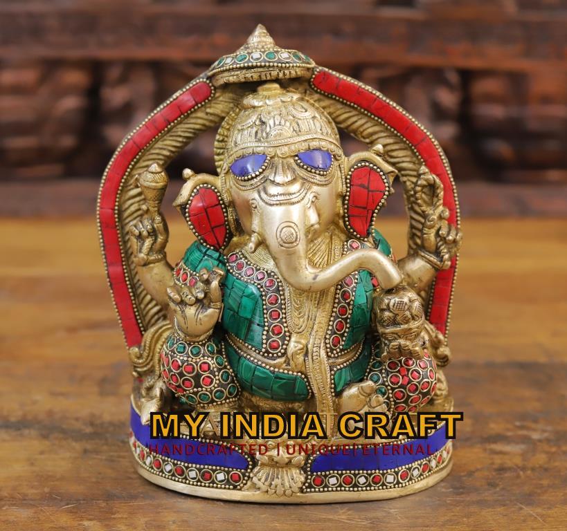 8.5" Ganpati idol for pooja
