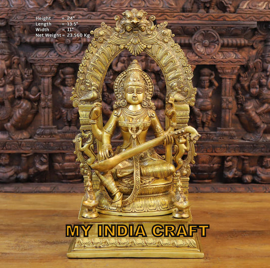 24" Saraswati Idol