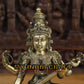 14' Saraswati Statue brass