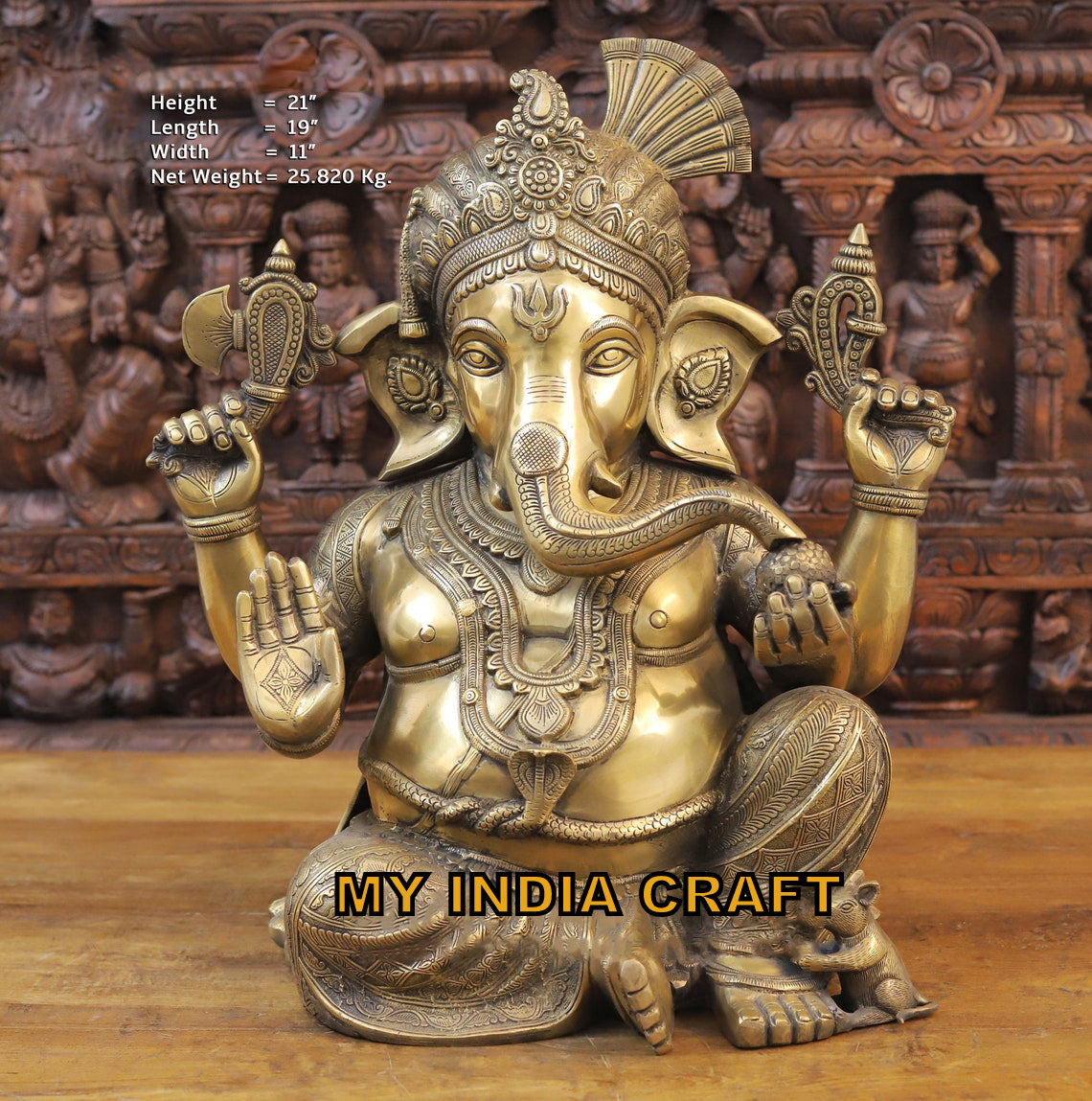 21" paghdi ganpati statue