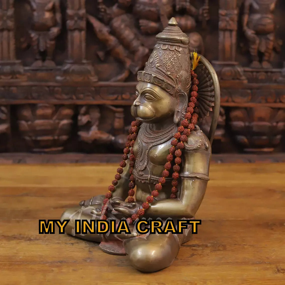 13" Hanuman idol meditation posture