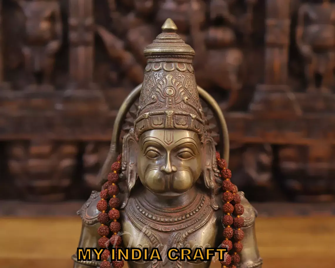13" Hanuman idol meditation posture