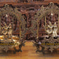 23" Radha Krishna Jhula on Urli brass