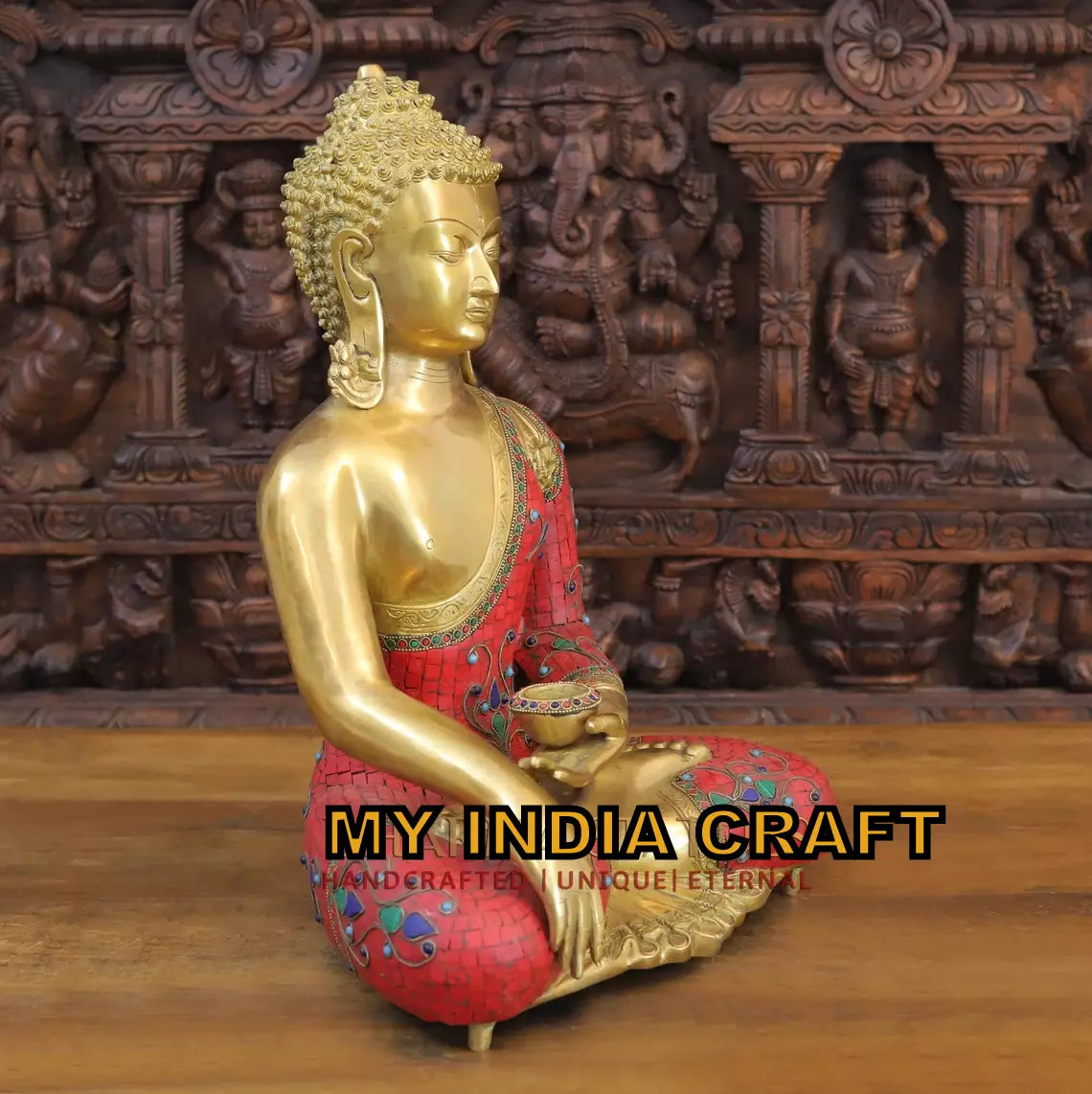 20" Buddha Statue in red