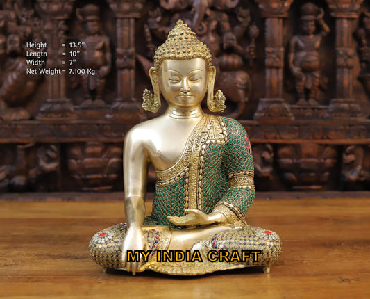 13.5" buddha statue