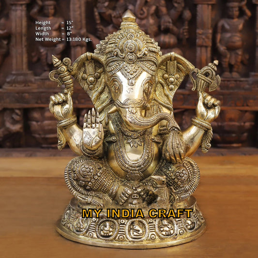 15" Ganpati idol murti