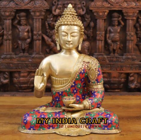 17.5" Buddha statue