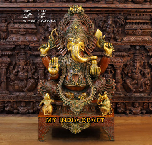 34.5" Big GANESH Idol